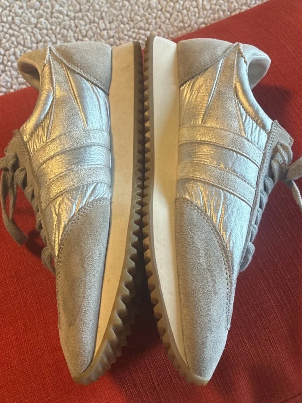 GOLA BOSTON 78 METALLIC Size 9 Grey  Very Nice